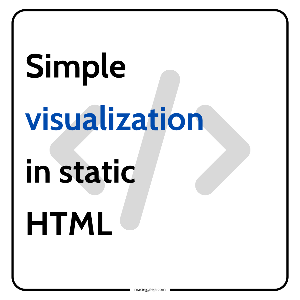 Simple visualization in static&nbsp;HTML